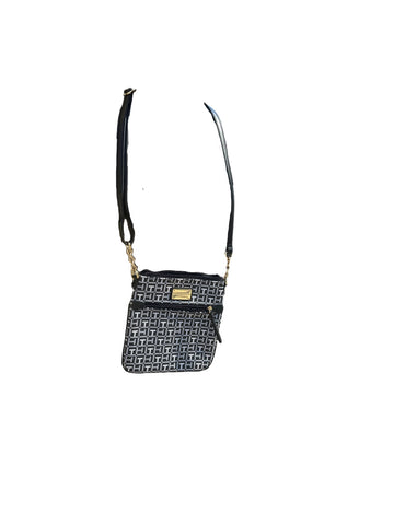 Tommy Hilfiger Black and White Cross Body Purse