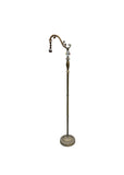 Brass Decorative Floor Lamp With Plastic Diamond Details