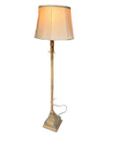 Italian Tole Vintage Floor Lamp With Monkey Accents