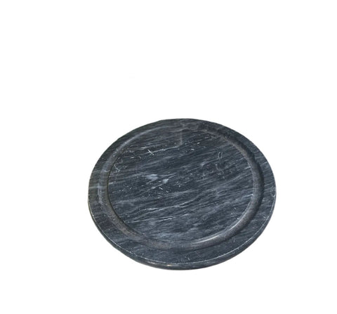 Black Round Marble Serving Cheese Platter