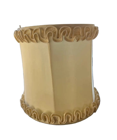 Vintage Paris Style Ruffle Cream Colored Lampshade