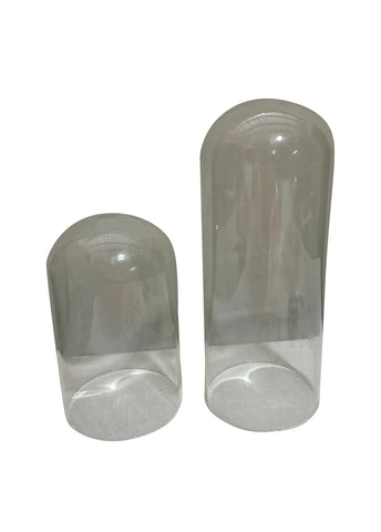 Pair of Thin Glass Domes