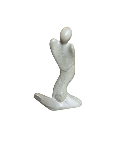 Vintage Soapstone Figurative Sculpture, Signed