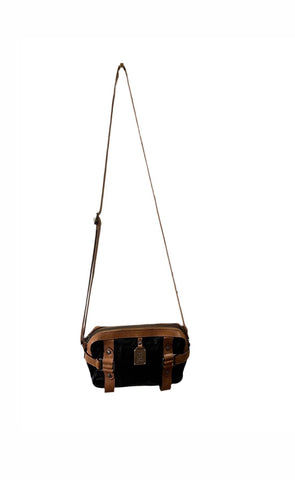 Black and Brown Leather Crossbody l.a.m.b. Purse