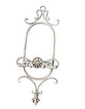 Oval Shaped Metal Wall Hanging Plate Holder
