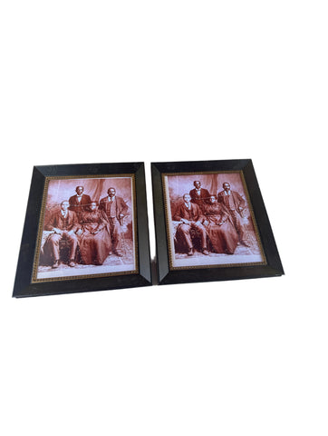 African American Family in Frame, Pair