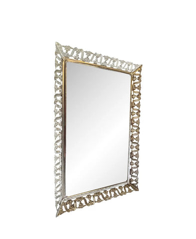 Mirrored Detailed Vanity Tray