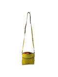 Yellow Leather Dooney Bourke Crossbody Purse