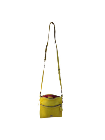 Yellow Leather Dooney Bourke Crossbody Purse