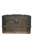 1970s Wooden Trunk With Detailed Interior Compartments