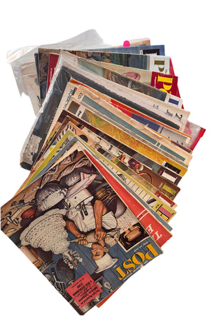 Collection or Vintage Post Magazines- Set of 21