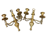 Pair of Brass Neoclassical Sconces