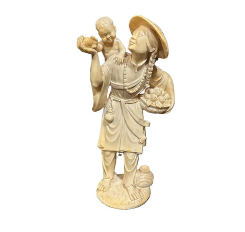Vintage Asian Style Resin Figurine