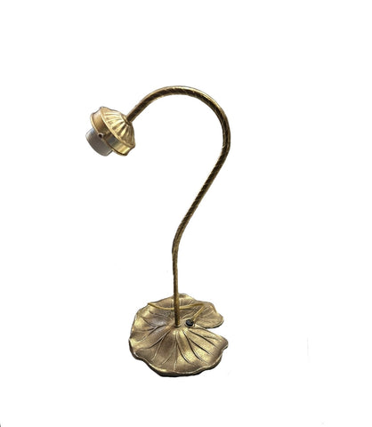 Vintage Brass Tulip Style Table Lamp