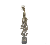 Large Vintage Standing Brutalist Style Sculpture