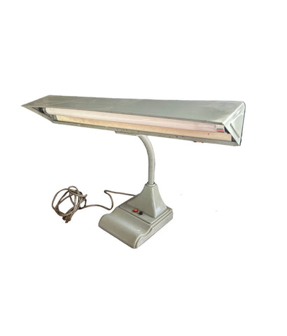 1970s Industrial Gray Task Lighting Desk Lamp