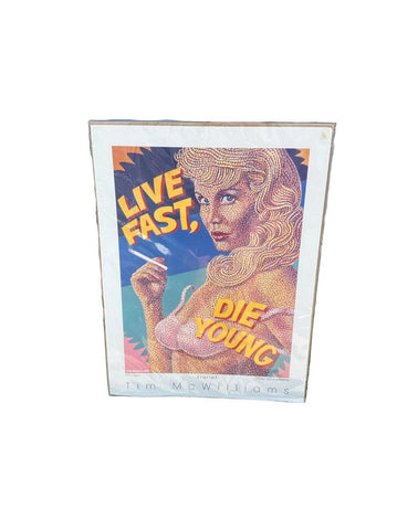 Sealed Pop Art Print, "Live Fast, Die Young"