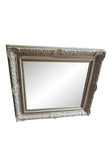 Vintage wooden silver mirror
