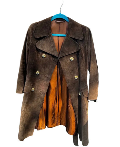 Vintage Brown Sweden Suede Women's Jacket