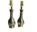 Art Deco Brass Pair of Lamps