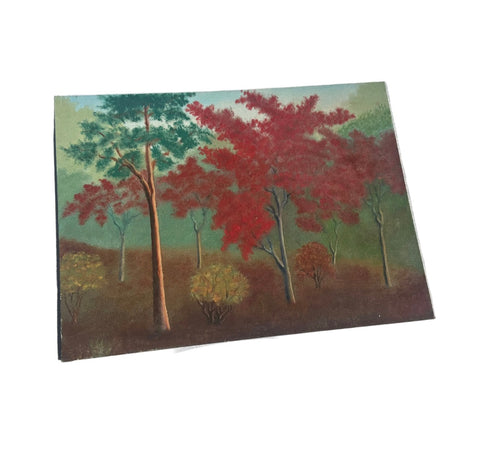 Colorful Trees and Foliage Landscape Painting on Canvas