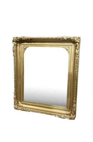 1970s Large and Heavy Ornate, Beveled French Mirror