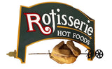 Oversized Rotisserie Chicken Hot Foods Kitchen Advertisement Sign