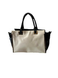 Black and White Leather Claire's Handbag