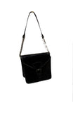 Small Back Faux Gator Skin Liz Claiborne Hand Bag With Chain Accents