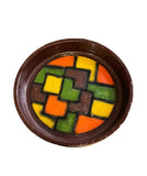 Vintage Ceramic MCM Large Ashtray With Tile Design