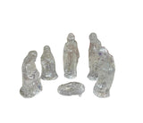 Vintage Glass Miniature Nativity Christmas Set