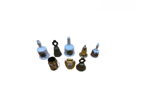 Instant Collection of Miniature Vintage Bells- Set of 8