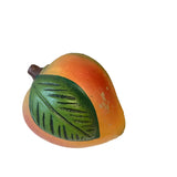 Vintage Small Ceramic Peach, Artist Rendition