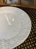 Large Italian Serving Platter with Fruit and Grapes Relief