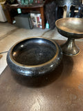 Cloisonné Matching Pair Design Bowl and Pedestal Bowl