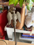 Vintage Brass Americana Lamp with Eagle Accents