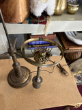 Vintage Brass Americana Lamp with Eagle Accents