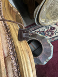 Vintage Brass Americana Lamp with Eagle Accents