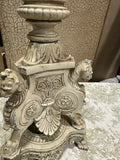 White Ceramic Vintage Equestrian Style Table Lamp
