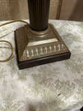 Simple Tall Vintage Table Lamp with Gold Accents and Shade