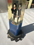 Vintage Asian Woman Lucite Figurine Display