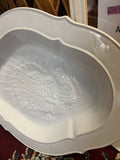 Large Stately Ceramic Turkey Platter, Made in Italy Relief