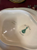 Large Stately Ceramic Turkey Platter, Made in Italy Relief