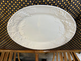 Large Italian Serving Platter with Fruit and Grapes Relief