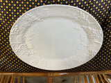 Large Italian Serving Platter with Fruit and Grapes Relief