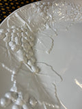 Large Italian Serving Platter with Fruit and Grapes Relief