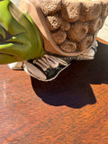 70s Ceramic Hand Painted Turtle Indoor Planter