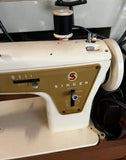 Vintage Working Singer Sewing Machine and Cover