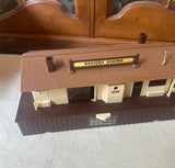 Pair of Plastic Train Station Train Set Pieces