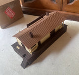 Pair of Plastic Train Station Train Set Pieces